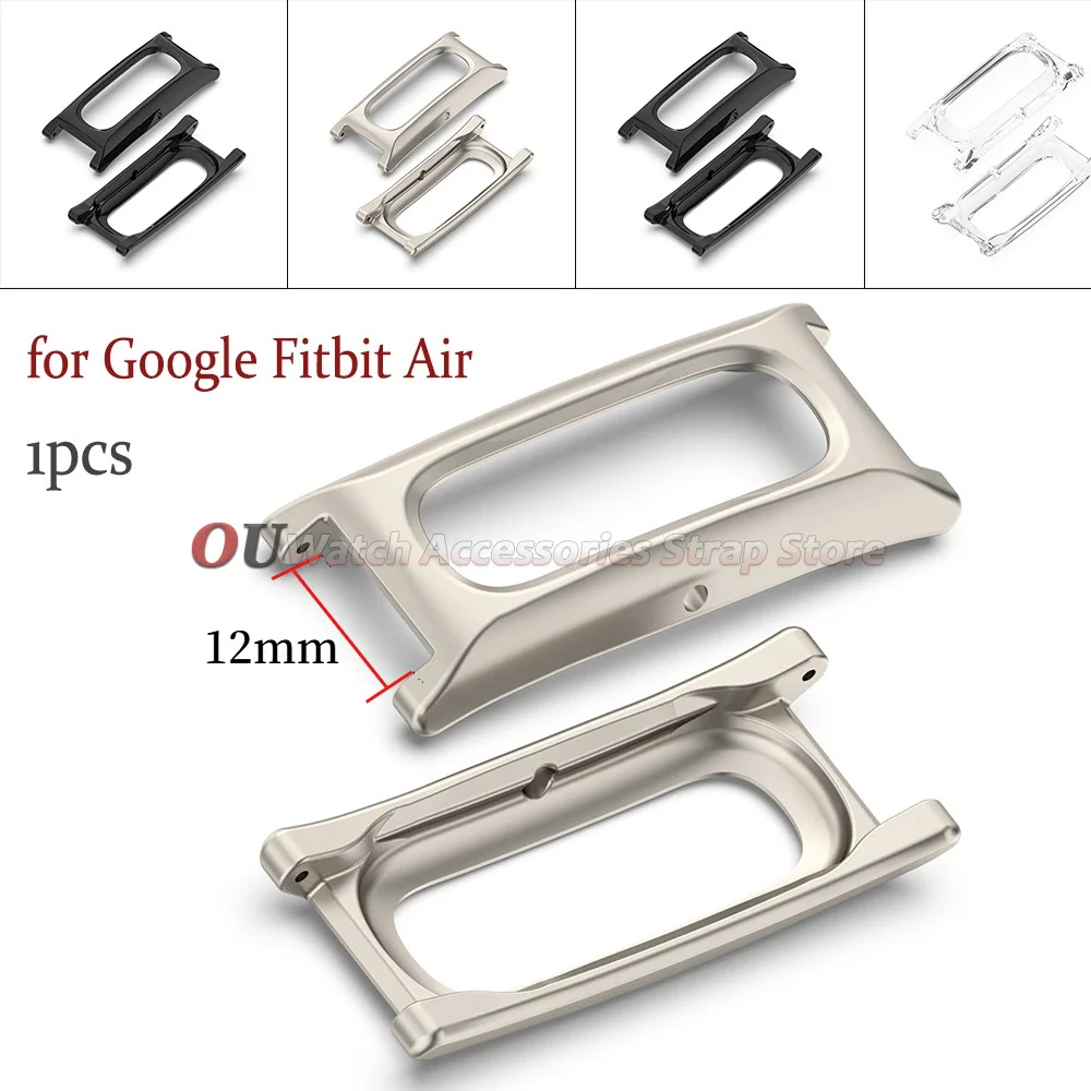 For Google Fitbit Air Combo 12mm Inner Lug Adapter 1pcs PC Case for Google Fitbit Air Watch Band Strap Connector Accessories