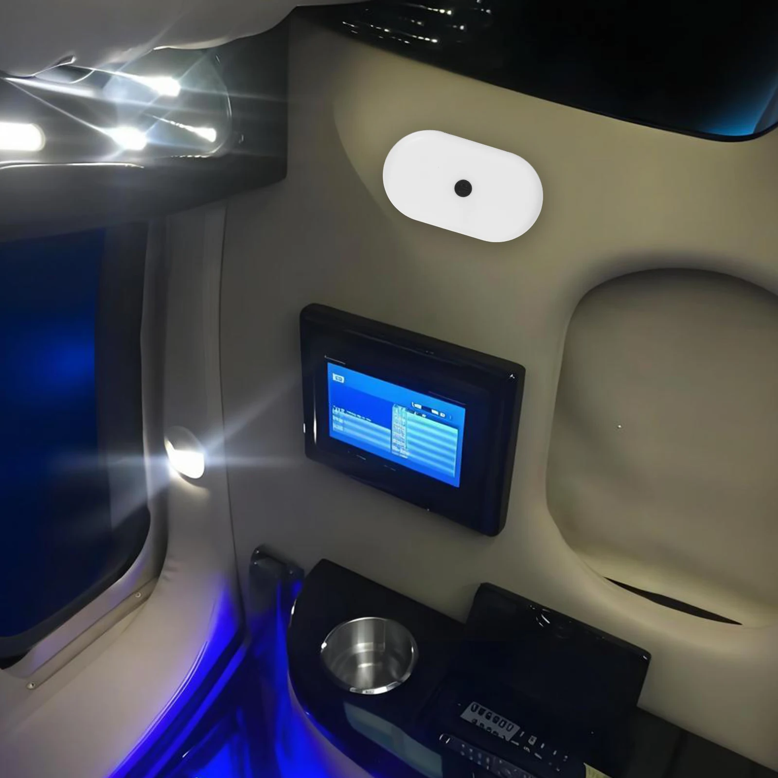 

LED Reading Light for Car Ceiling Night Lamp USB Chargeable Built-in Portable Vehicle Mounted Low Power Long Lifespan