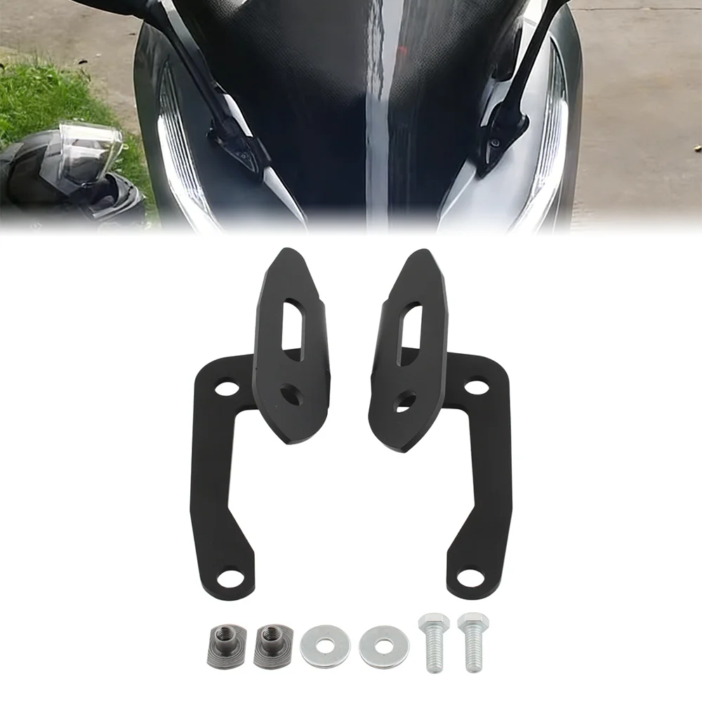 

Motorcycle Rear Side Mirror Adapter Fixed Holder Bracket For HONDA PCX125 PCX150 PCX 125 150 2017 2018 2019 2020