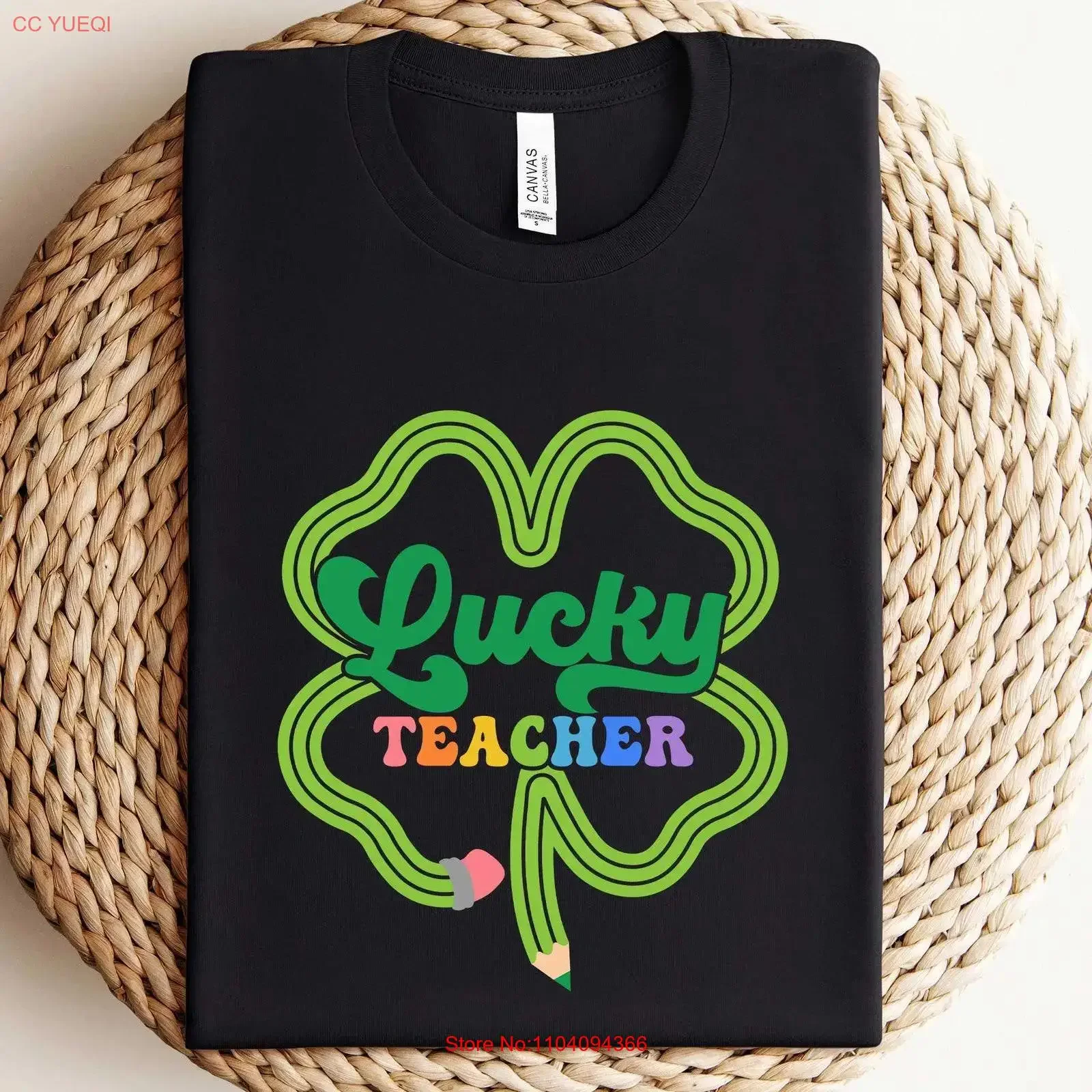 Lucky Teacher T Shirt St Patricks Day Pattys SweaT Holiday Irish Clover vintage Washed Breathable Top For Everyday Wear graphic