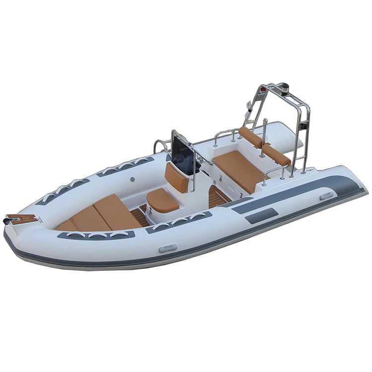 Maßgefertigtes 16-Fuß Halbstarres Zodiac RIB480 Schlauchboot mit Außenbordmotor aus PVC und Fiberglas für Angeln und Rudern