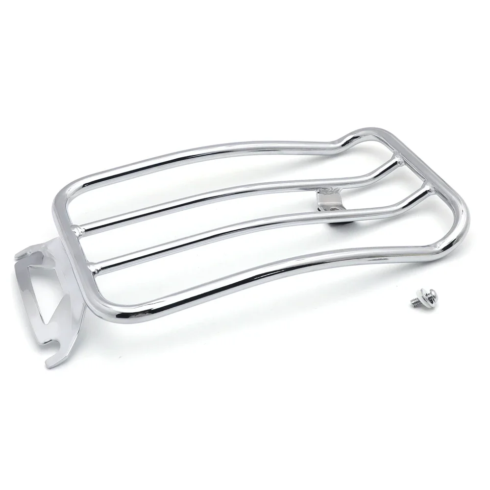 

11"x7" Solo Seat Luggage Rack For Harley 1997-2015 Touring FLH/T 97-15 (Chrome) Aftermarket Free Shipping Motorcycle Parts