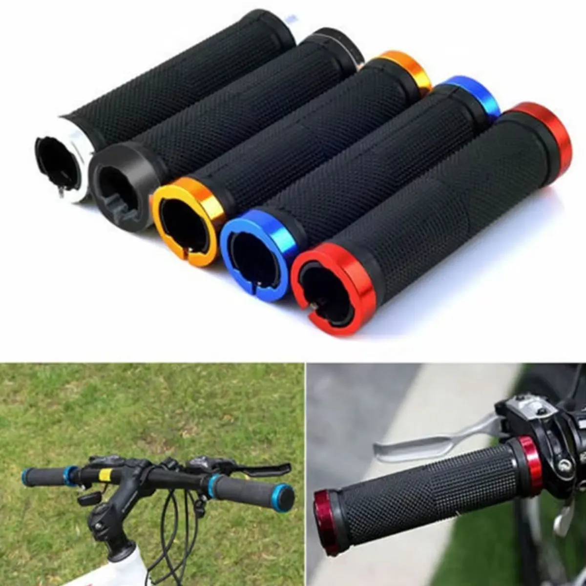 Manillar antideslizante para bicicleta de montaña, un par de manillares para bicicleta adecuados para accesorios de bicicleta de carretera y de montaña