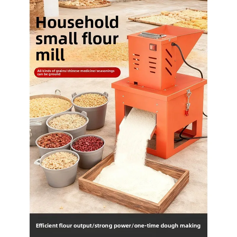 Mini Home Electric Flour Mill: Spice/Grain/Herb Grinder, 220V, Replaceable Sieve, For Making Cornmeal And Chili Powder