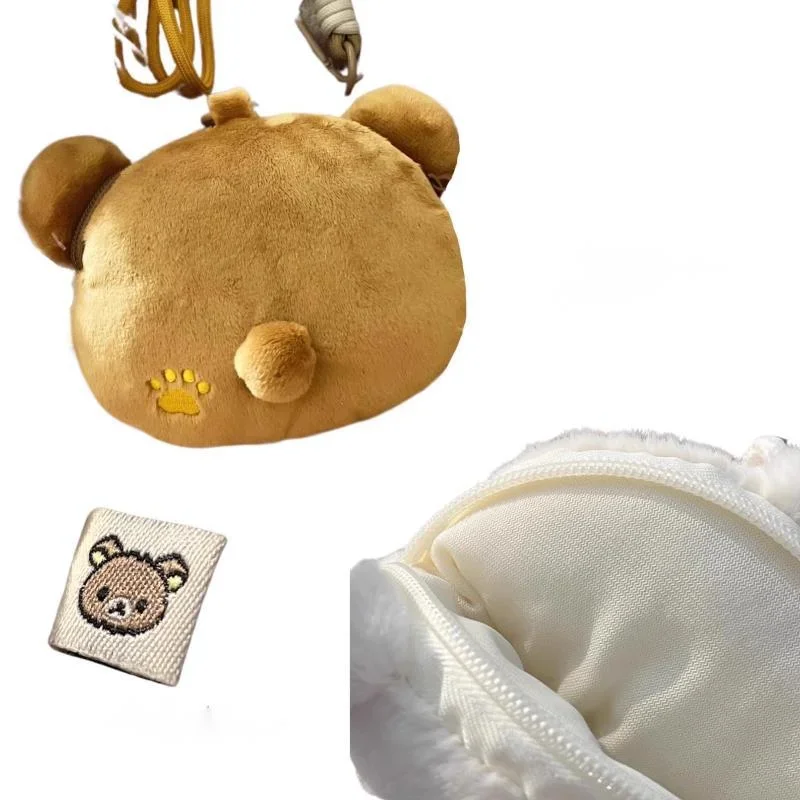 Bear Wallet Brother Sister Zero Crossbody Bag Hanging Bag Bear Cute Hanging Rope Middle Aged Zero Wallet Lolita Bag Girl New