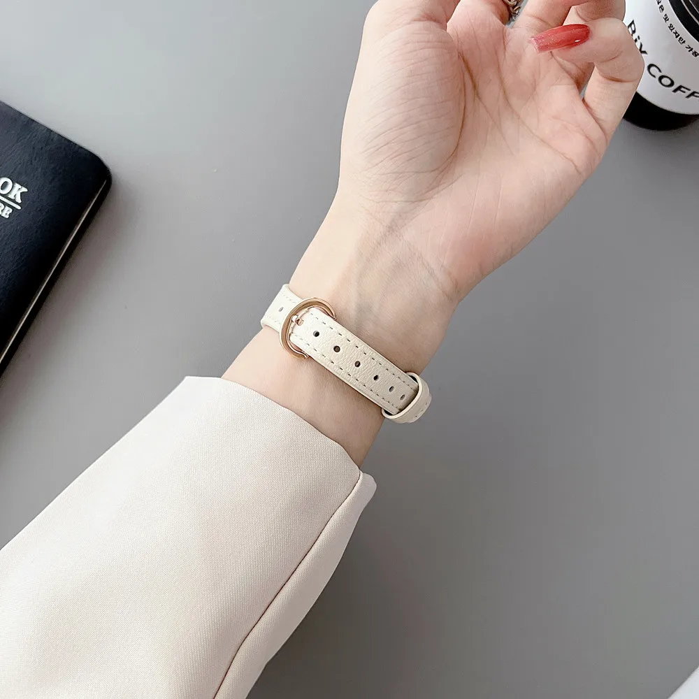 20mm Lambskin Leather Strap for Samsung Gear Sport Galaxy Watch 3 41mm 4 42/46mm 5Pro 40/44mm Band for Amazfit GTR Huawei GT2 3