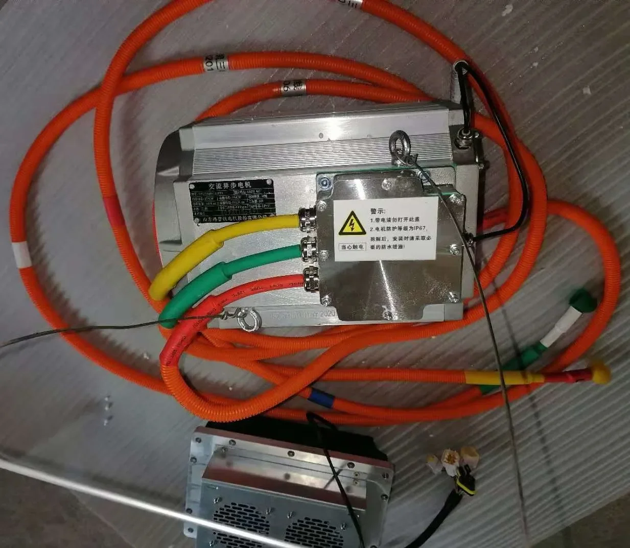 96v 15kw electric vehicle ac motor controller and gearbox