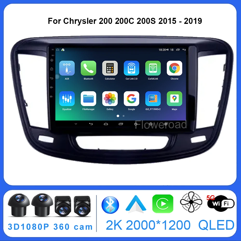 

Android13 FYT7862 For Chrysler 200 200C 200S 2015-2019 Car Radio Multimedia Carplay Video Player Navigation stereo 5GWiFi BT5.0