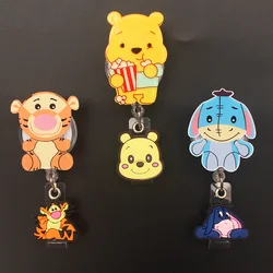 Yellow Cartoon Bear Tigger Eeyore Style Retractable Badge Reel Nurse Doctor Card Holder Office Hospital Name Card Supplies