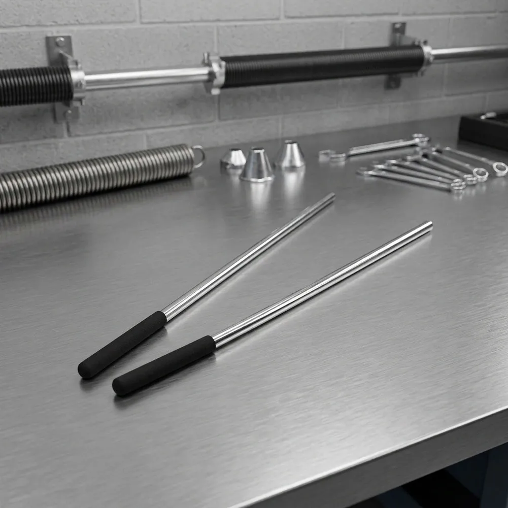 Garage Door Spring Rod 4 inch 1/2 inch 16.75 inch Galvanized Steel Material for Enhanced Durability and Performance