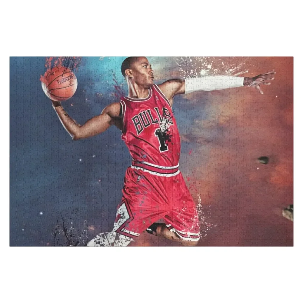 Derrick Rose Jigsaw Puzzle Personalized Gifts Wood Adults Picture Puzzle