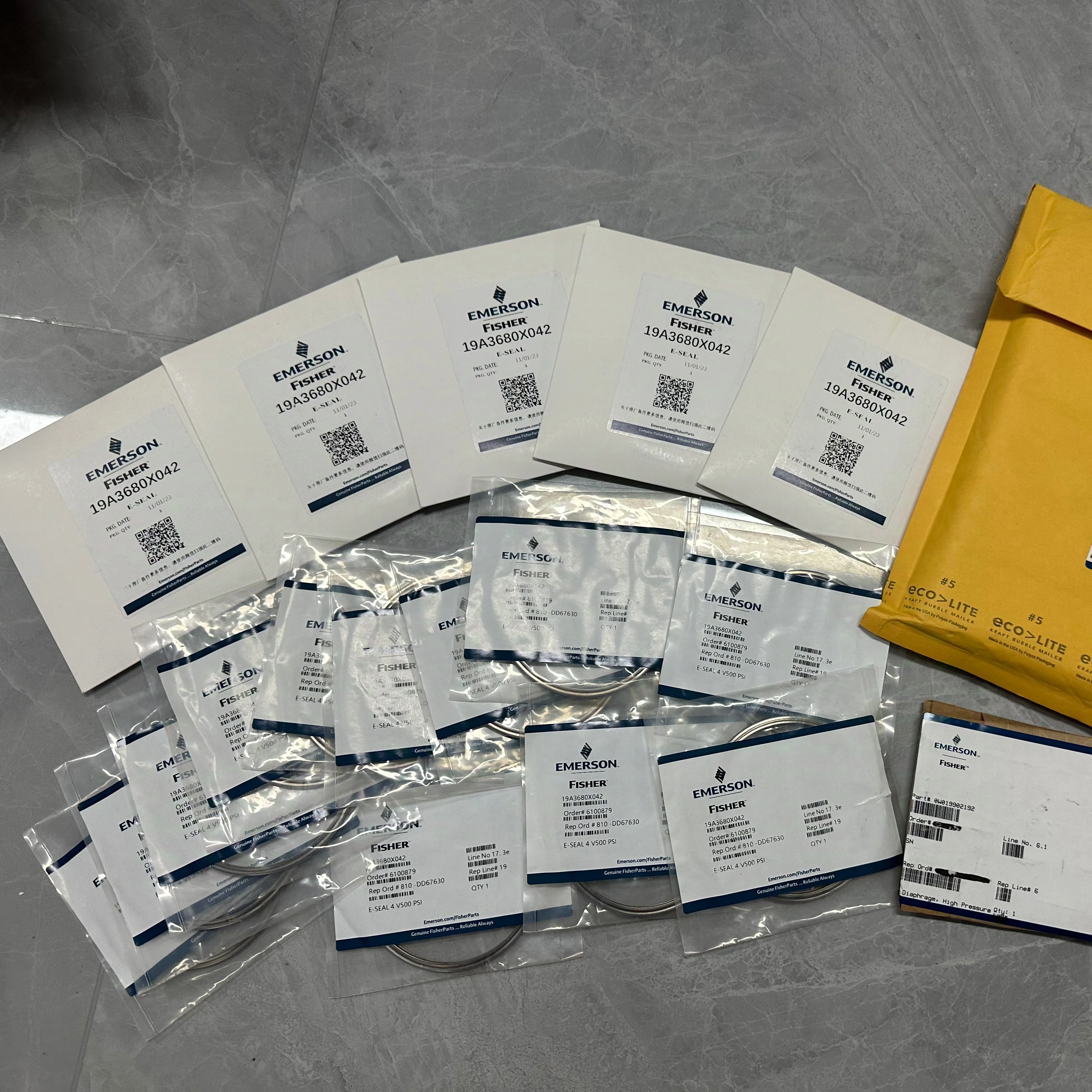 

HPS-C and HPT-C Valves Gasket Set Seat Ring Flat Sheet Gasket GG53849X012