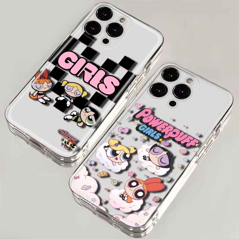 cute The Powerpuff Girls Soft Case for Moto G4 Plus G41 G5 Plus G50 G51 G5S G6 Play G60 G7 Power G71 G5 G9