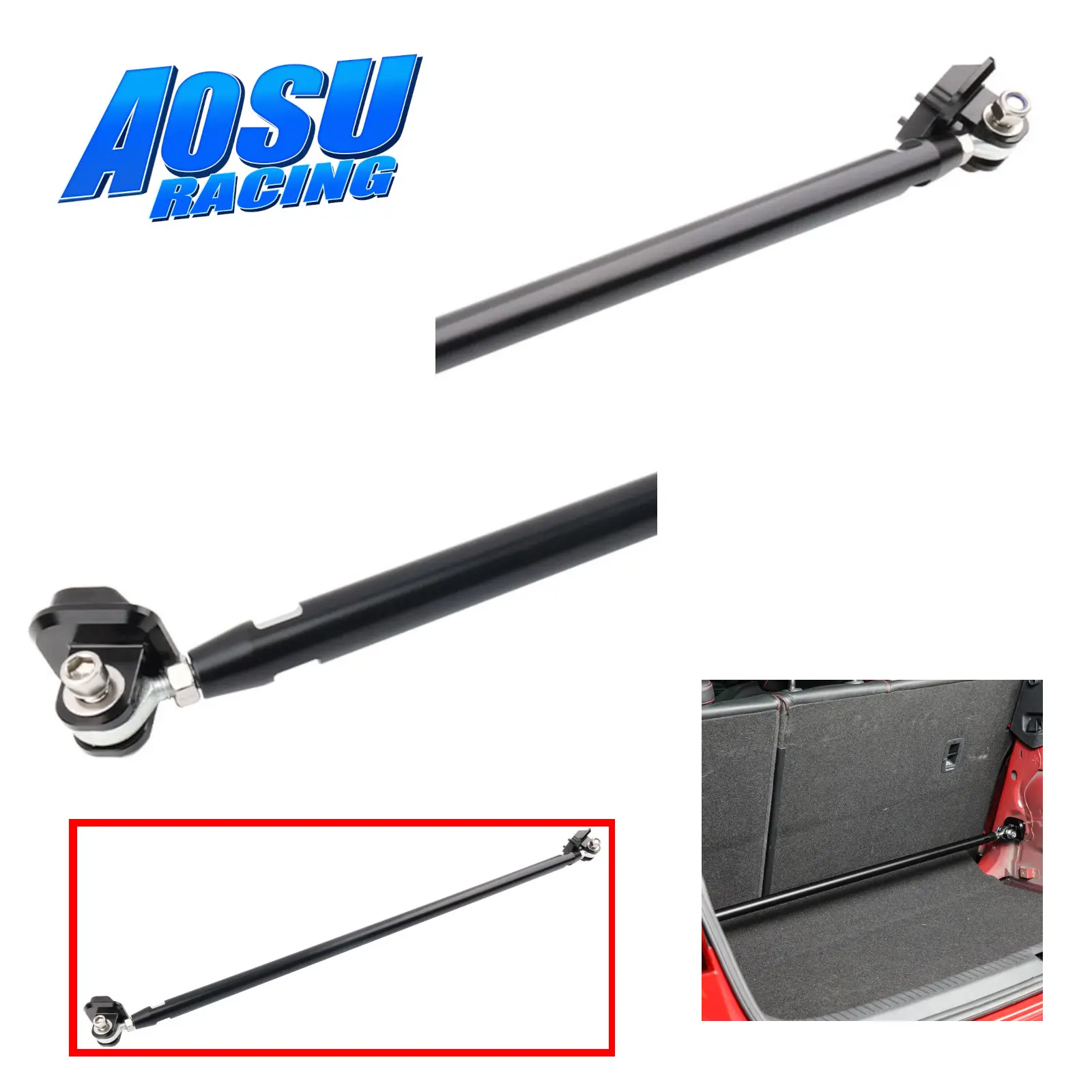 For VW Golf GTI MK7 Rear Upper Stress Bar Kit For MQB Platform For Audi A3 S3 RS3 8V 1.8T 2.0T