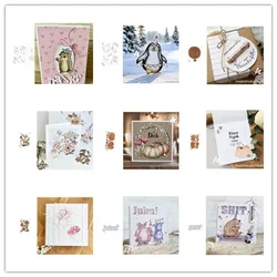 New Arrival Presell Penguin Dies and stamps for DIY Scrapbooking/photo album Decorative Embossing DIY Paper Cards