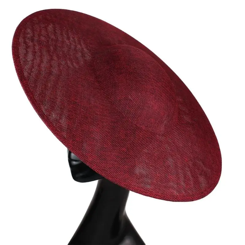 R7UF Super Big 40cm Fascinator Hat Base Lady's Headpiece Support Bottom for Formal Event Professional Millinery Cap Making