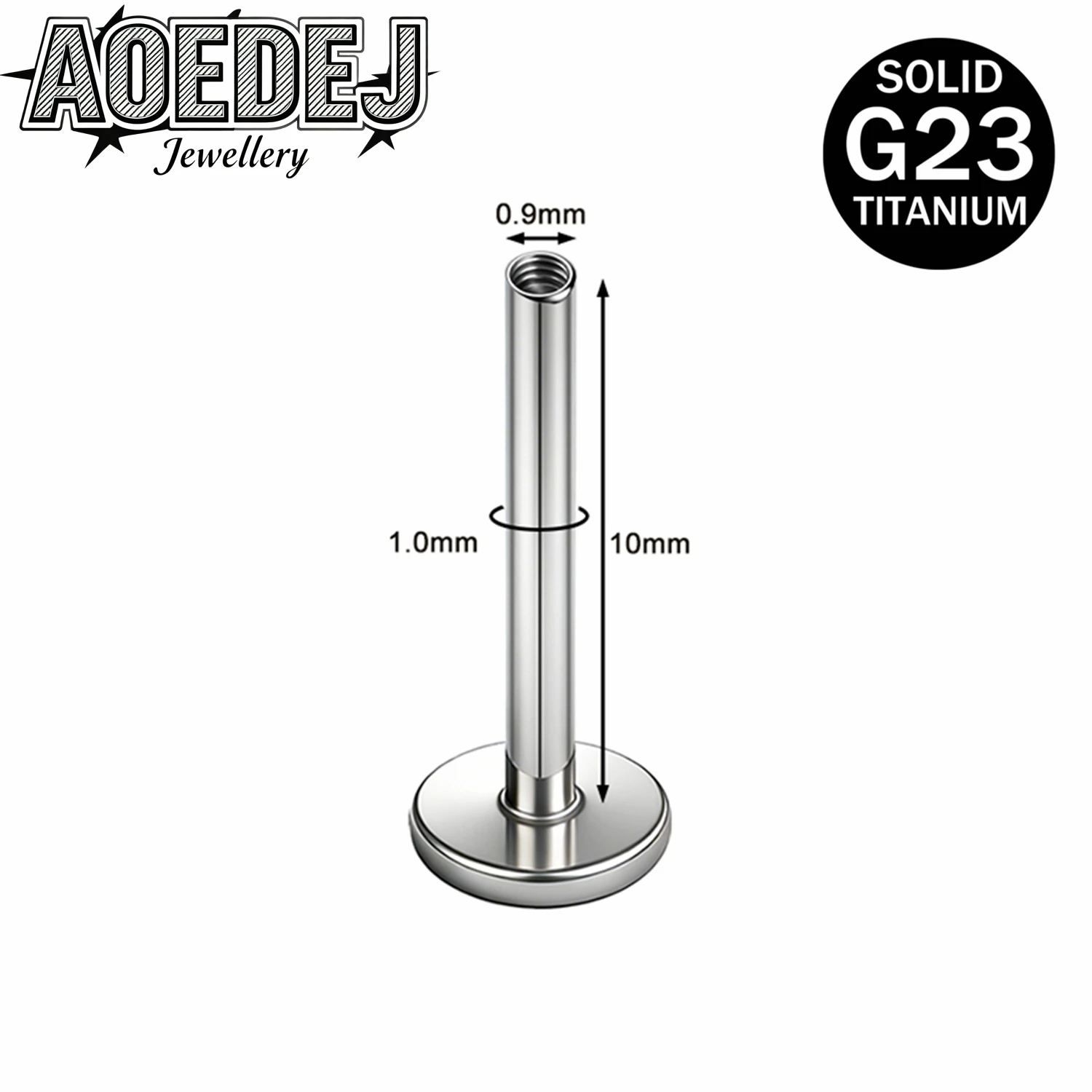 ASTM F136 Titanium Labret Lip Studs Bar