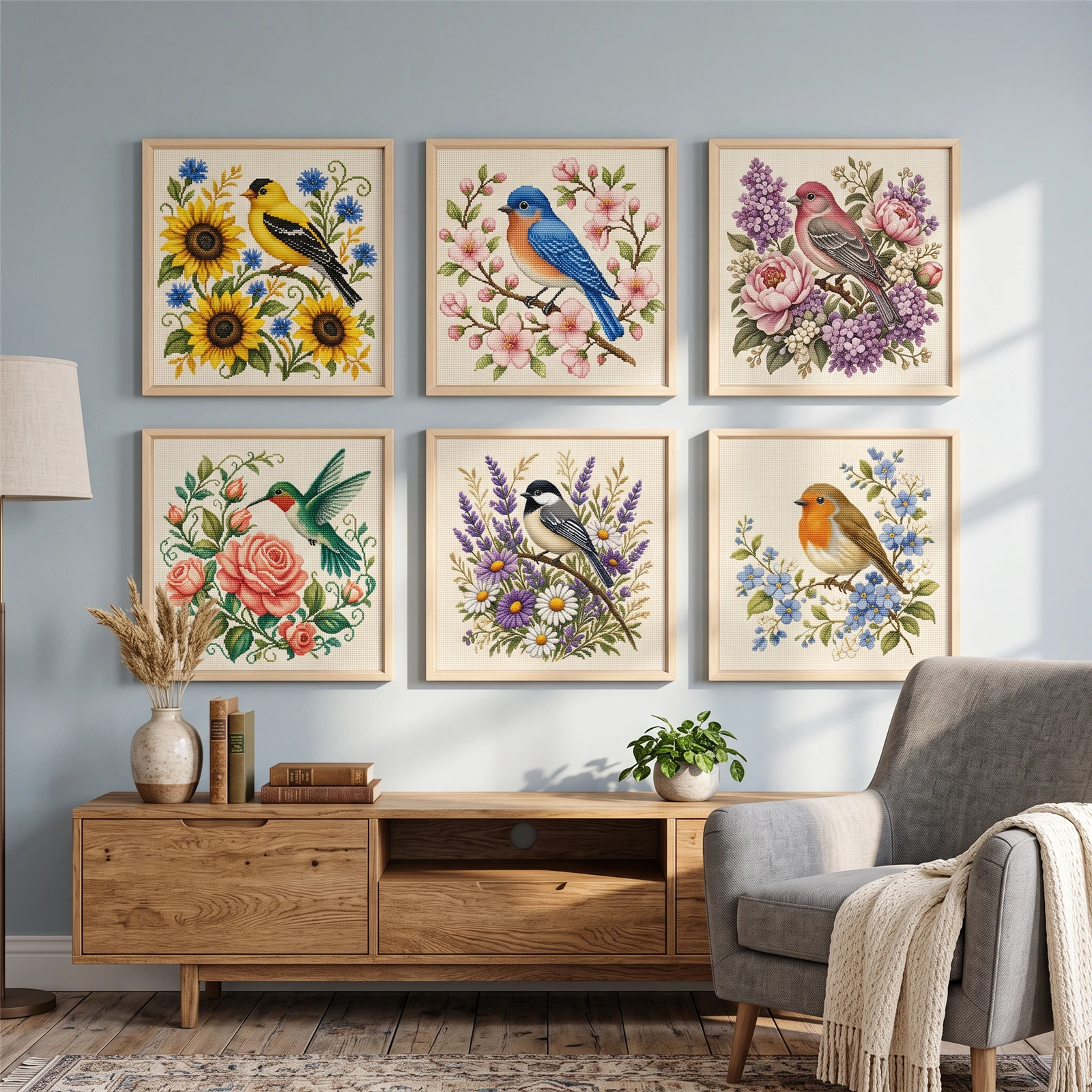 Набор для вышивания крестиком  – обзор и цена Cross Stitch Stamped Kits Beginners