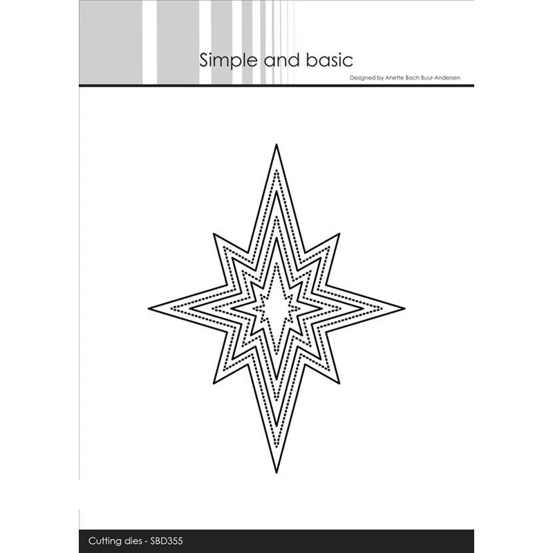 

New 2023 Christmas Oblong Stars Decoration Cutting Dies for Scrapbooking Paper Making Frame Card Craft Supplies