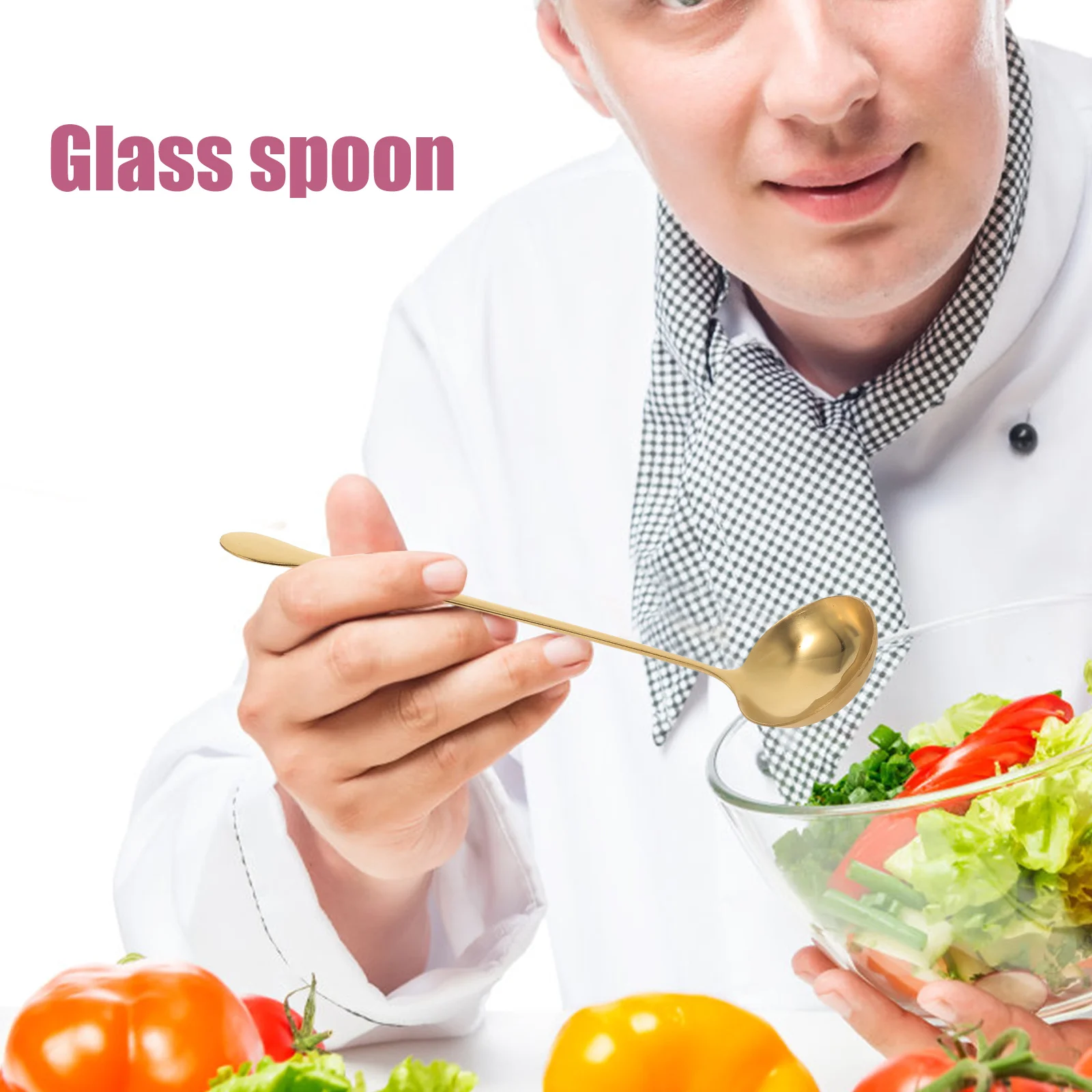 

Многофункциональная ложка с длинной ручкой из нержавеющей стали для приправ, супа, кофе, смешивания и сервировки