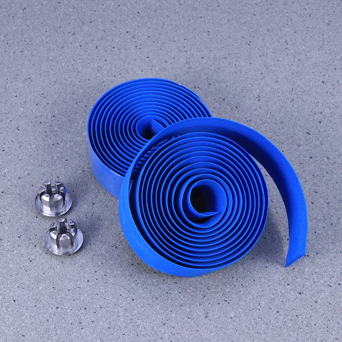 

1Pair Handlebar Tape Lightest Cork Wrap Non-Slip Belt for Road Bike Durable Bar Ribbon End Plugs Dark Blue Handlebar Tape