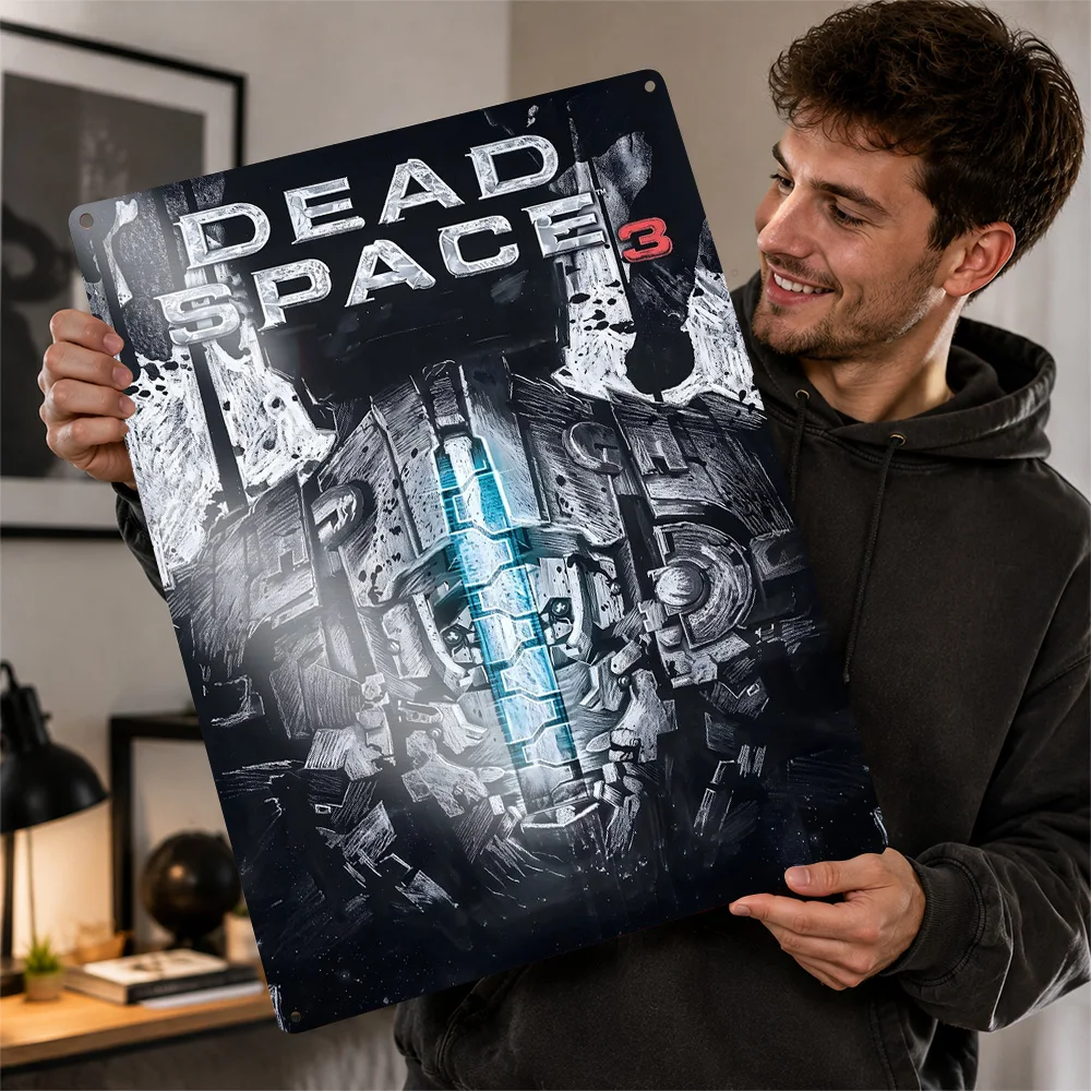 Dead Space 3 Frozen Sarcophagus Aluminum Poster Personalized Metal Sign Dark Survival Tribute Wall Art For Collector Den Decor