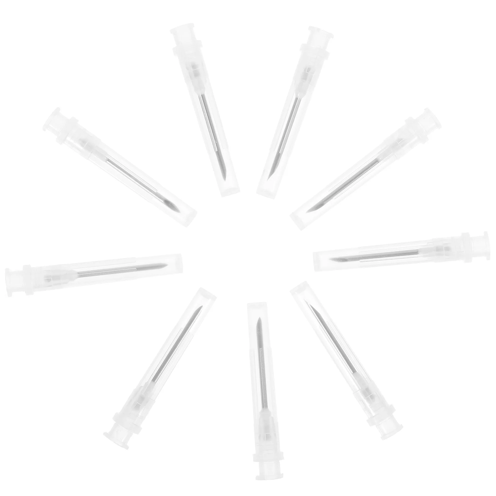 100pcs Syringe Tip Dispensing Needle Plastic Accessories Disposable Laboratory Liquid Dispenser Refill