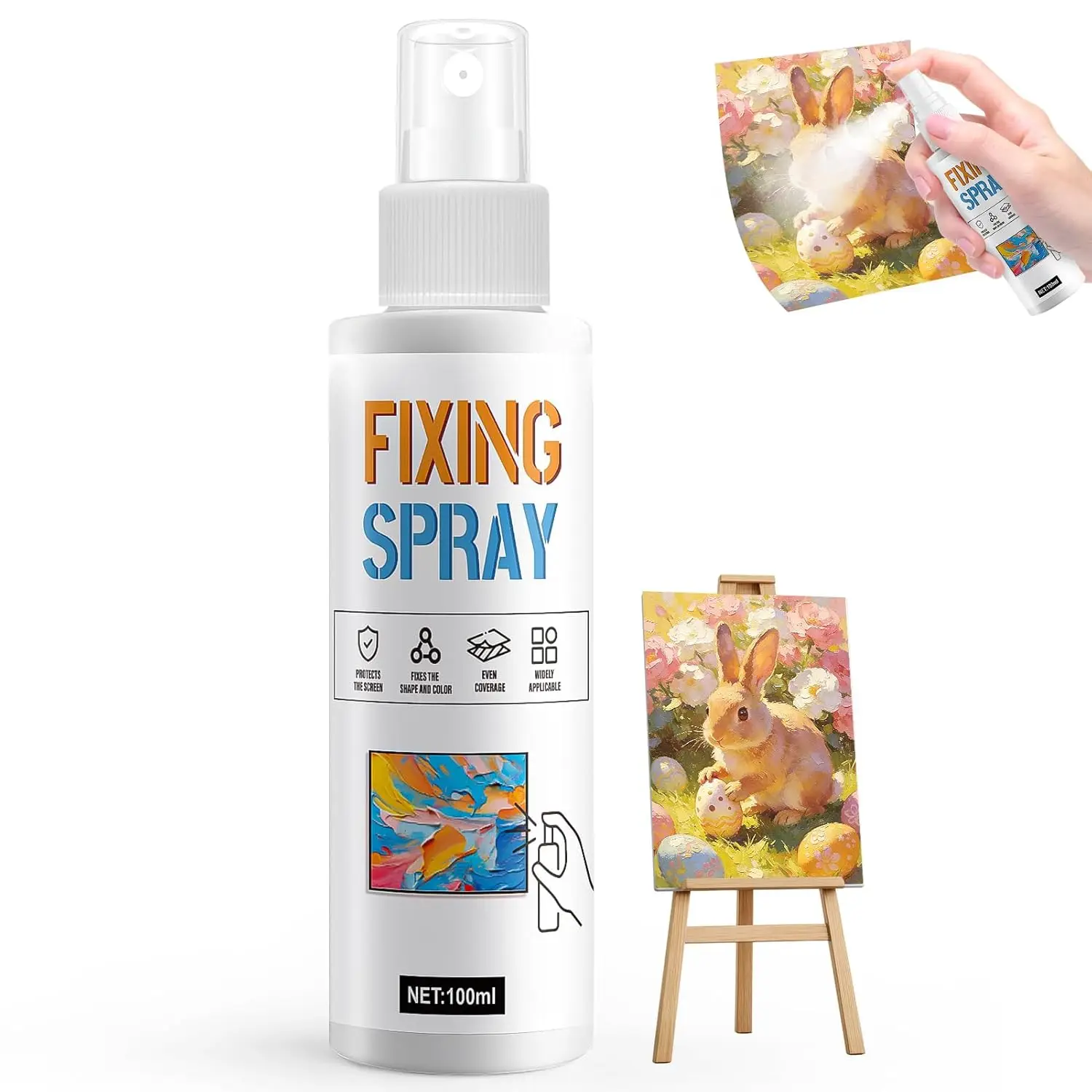 

Фиксирующий спрей для рисунков карандашом, увлажняющий, стойкий, не выцветает, для акварельных цветных карандашей и скетчинга.