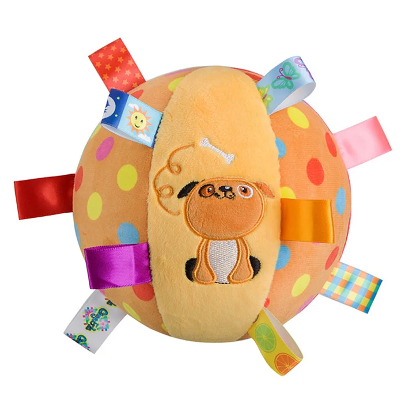 MAKE-Plush Handle Interactive Ball Dog For Aggressive Chewing Training, Bite Sound Resistance, Stress Relief