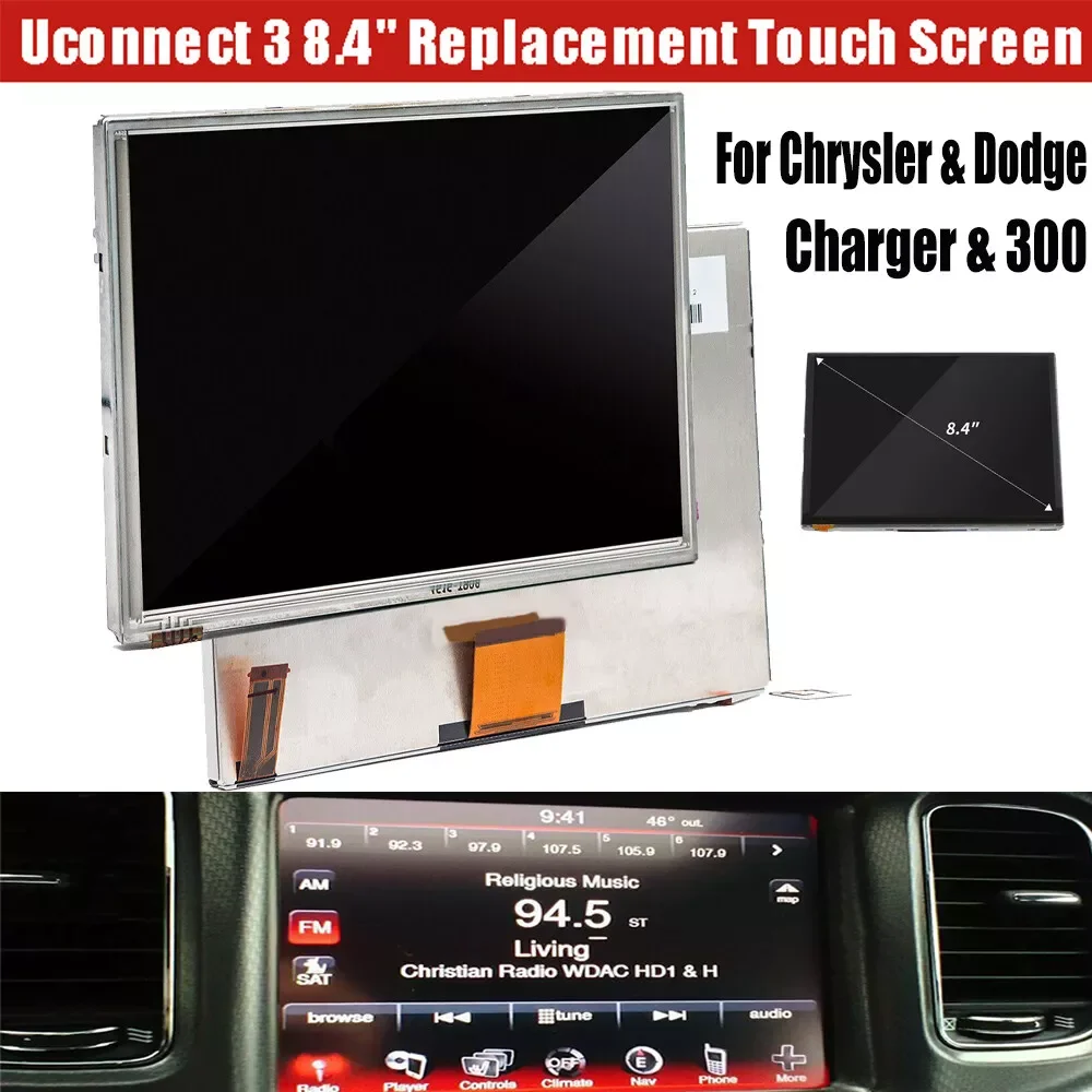 

8.4" Display for Dodge Journey Maserati Ghibli Dart Charger Chrysler 300 2011 2012 2013 2014 Navigation GPS Repair LAJ084T001A