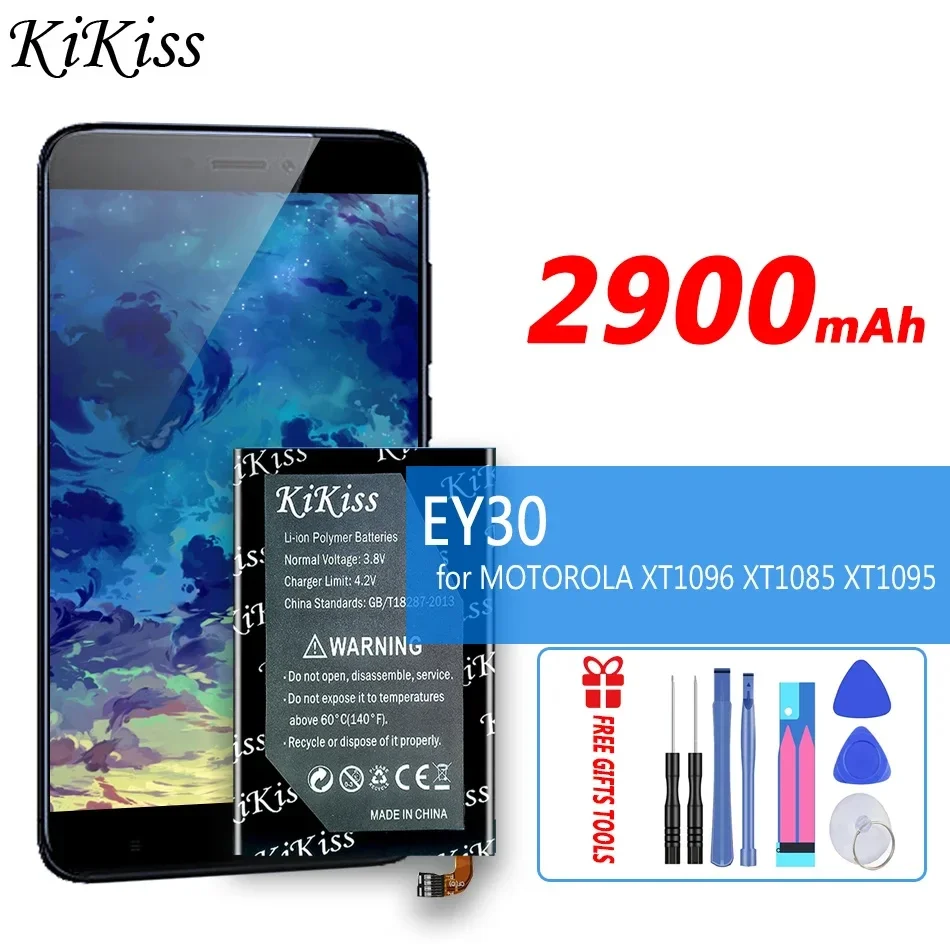 

Аккумулятор 2900 мАч KiKiss EY30 для MOTOROLA MOTO X 2nd XT1096 XT1085 XT1095 XT1097 XT1093, сменная батарея
