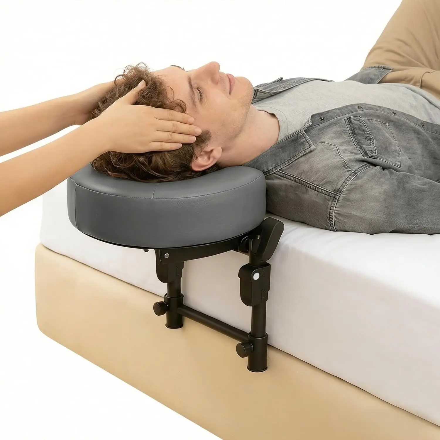 

Массажная подушка-подголовник для кровати, складная, регулируемая, из пены с эффектом памяти, с подушкой для лица, для домашнего массажа