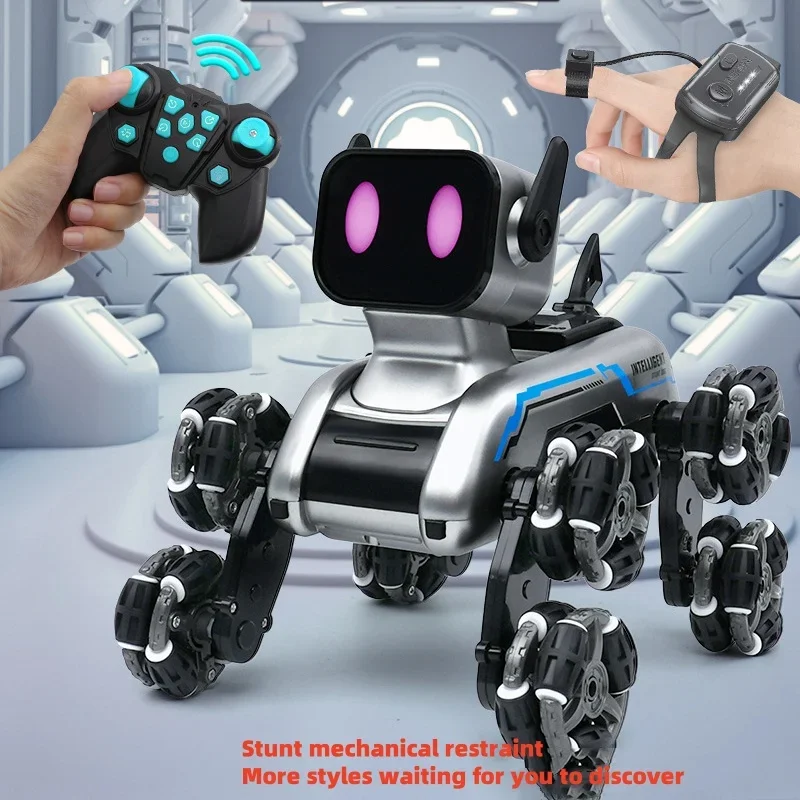 

2025НОВЫЙ детский 8-колесный радиоуправляемый автомобиль, игрушечный мальчик, интеллектуальная машина для собаки, автомобиль с дистанционным управлением, 8-колесный трюк, игрушка в подарок на день рождения