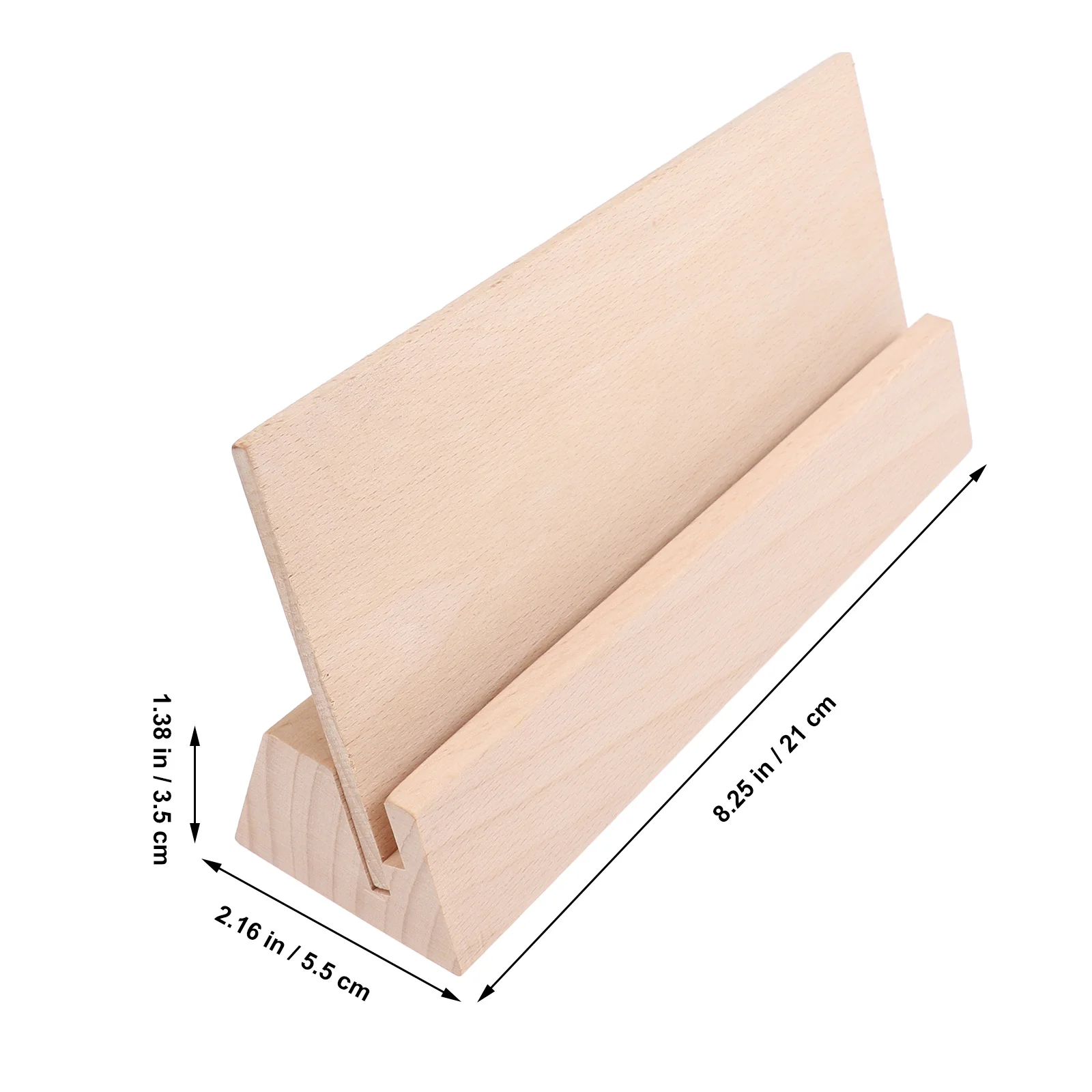 1Pcs Wooden Calendar Base Premium Solid Wood Cards Display Stand Creative Desk Card Holder Gift Playing Base Wooden Cards Holder