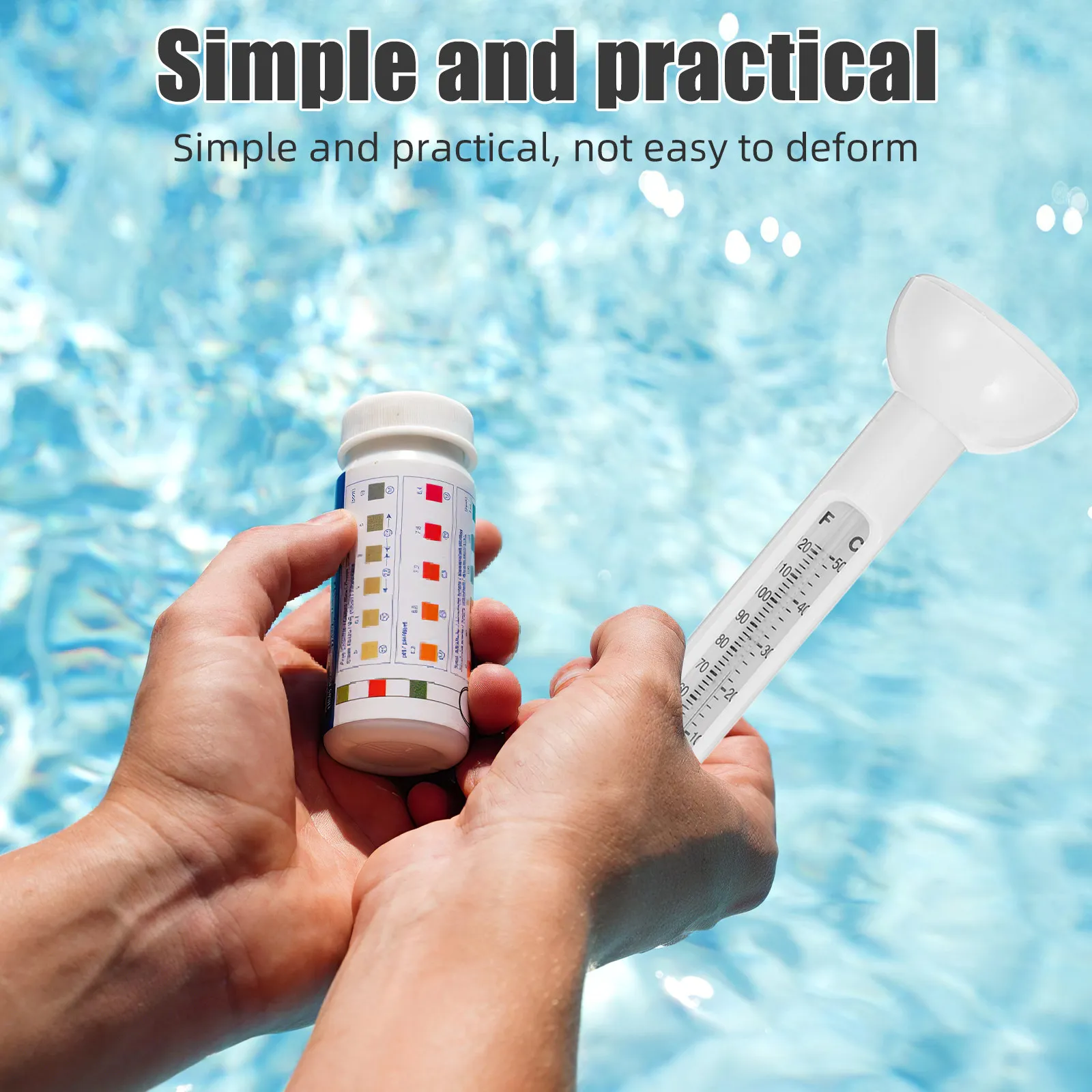 Floating Pool Thermometer Bath Water Temperature Gauge Accurate Easy Read for Hot Tub Spa Outdoor Use