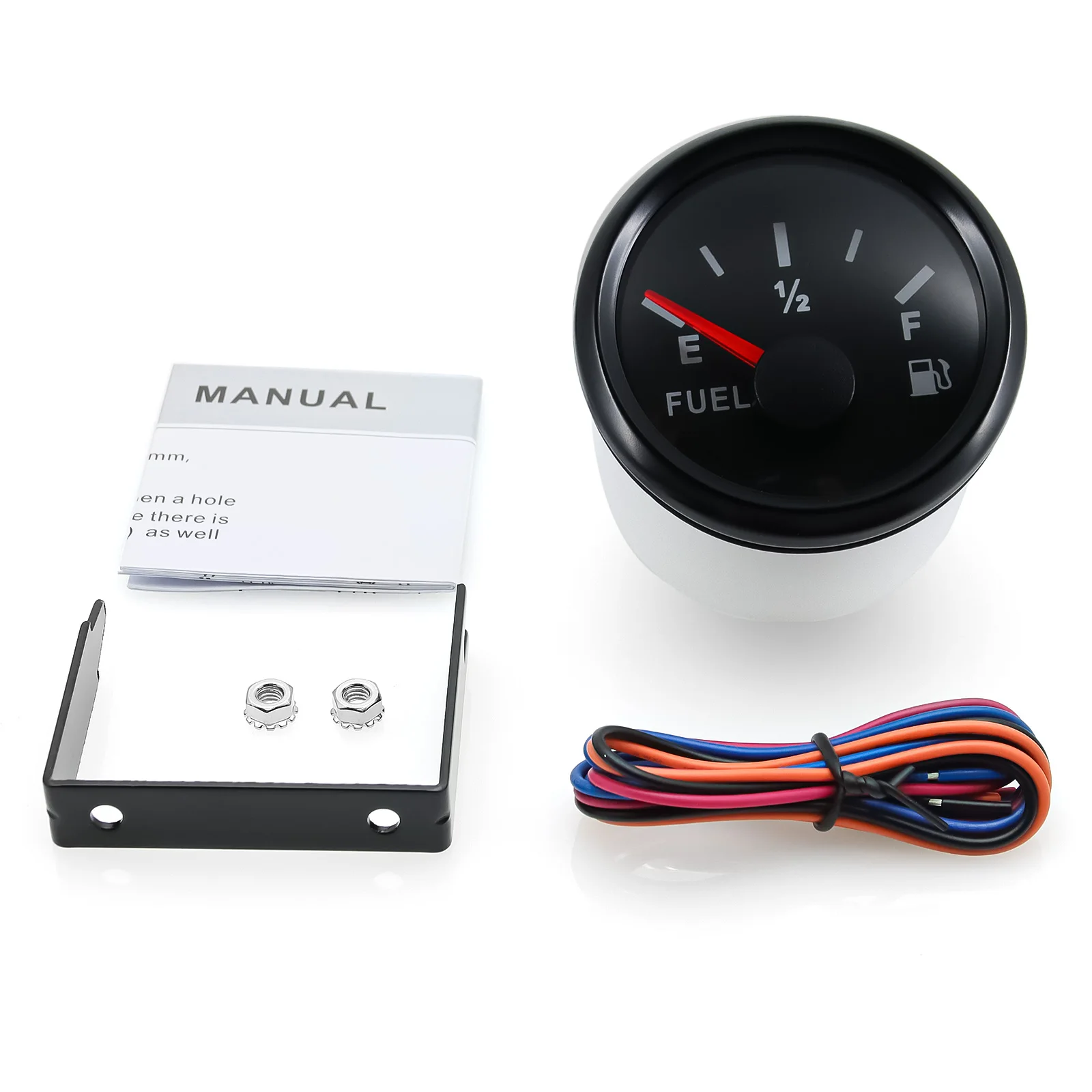 Universal 2'' 52MM Kraftstoff Level Gauge 0-90 ohm Für 0-90 Ohm Flüssigkeit Level Sensor Marine boot Auto Track Kraftstoff Level Meter Angepasst – Detail 8