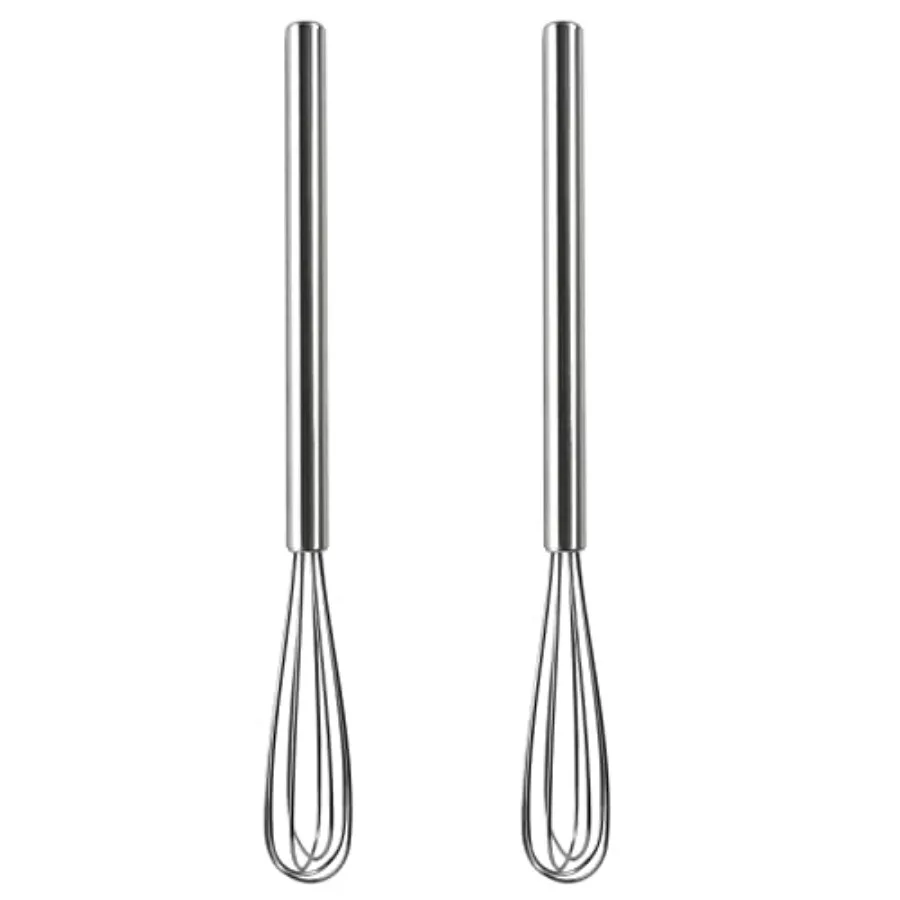 

2 Pack Mini Whisks 304 Stainless Steel Small Whisks 10.25" Coffee Whisk for Cng Milk Egg Blending Whisking Beating Stirring