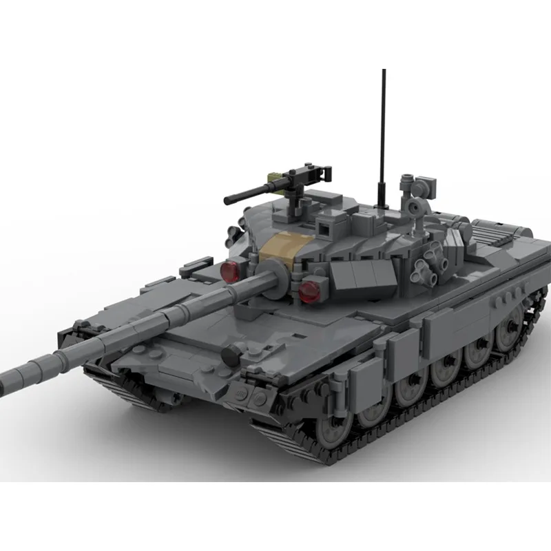 

Classic Military World War II Russian T90 Main Battle Tank Soldier Carrier Tracked Armored Vehicle Assembled Building Blocks Toy