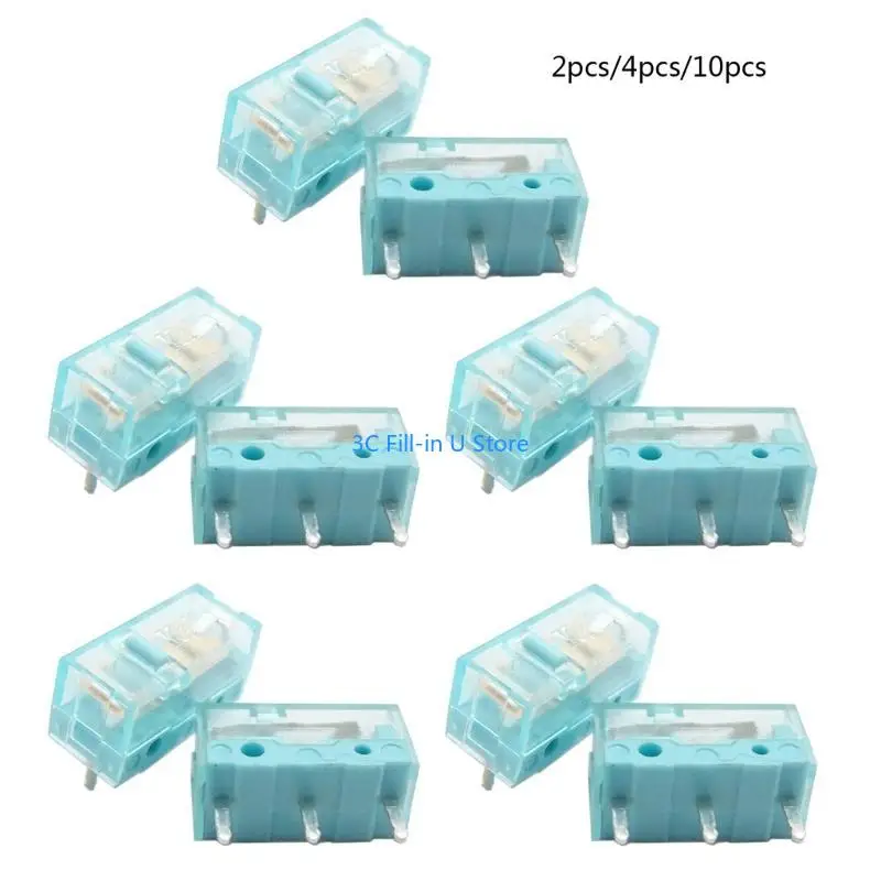 

G8TA Original Kailh Blue 8.0 Mouse Micro Switch Micro Button Gold Contactor 90 Million Life 3 Pin Blue Dot