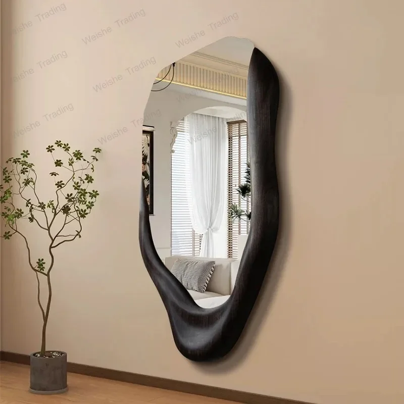 Irregular Wall Mirror Living Room Modern Girls Men Bedroom Bathroom Luxury Funky Mirror Asymmetrical Home Decorations