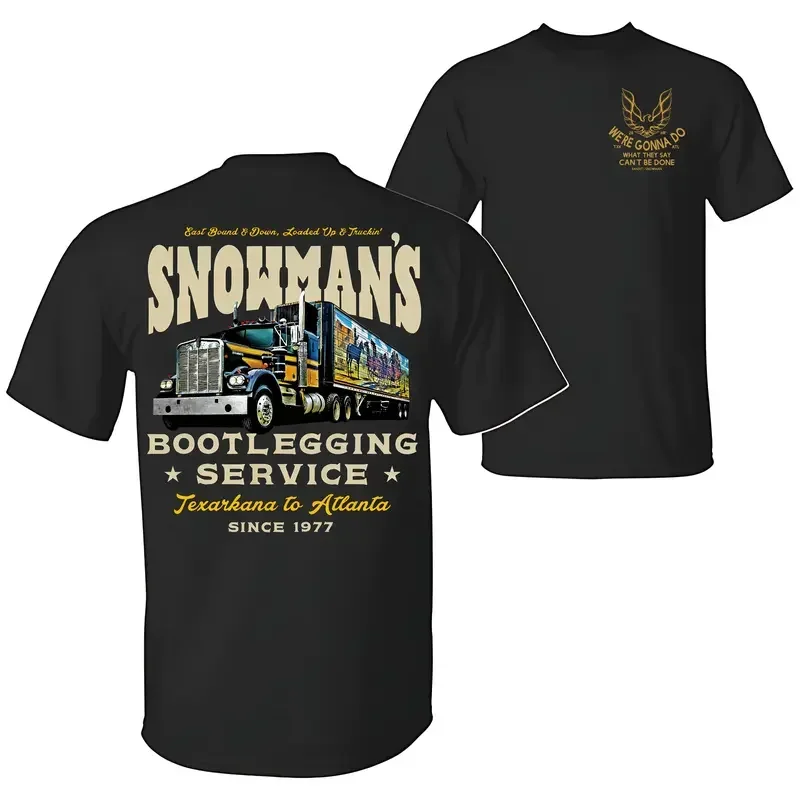 Snowman's Bootlegging Service 2-Side T-Shirt, Smokeyy and The Bandiit , Unisex Trendy Shirt Gift for Movie Fans, Gift for Him, Movie Merch brent rivera merch eugene  Hip Hop Rapper Concert cape let emo clothes unknown good graphic tees