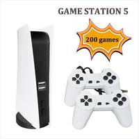 NEW GS5 Game Console 8 Bit USB Wired Handheld Game Player 200 Classic Games Retro AV Output TV Gaming Console For Child