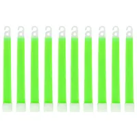 10pcs Outdoor Emergency Glow Sticks Waterproof 6 Inch Concert Party Light Stick with Hook Non-toxic Outdoor Survival Kit 2