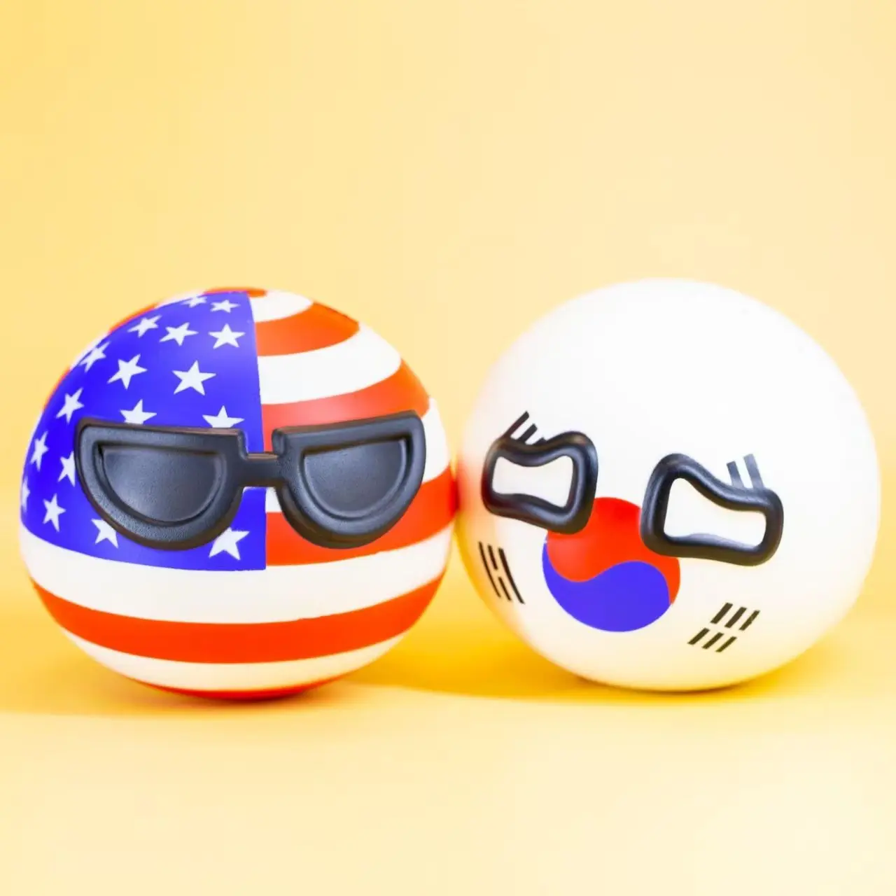 10cm 폴란드볼 핀치 더 랩펠 볼 미국 한국 일본 컨트리볼 언지프 장난감