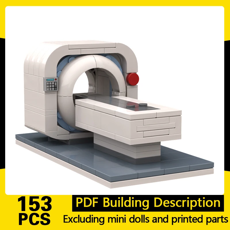 Street View Model MOC Building Bricks Radiation Therapy Equipment Modular Technology Gifts Holiday Assemble Children Toys Suit