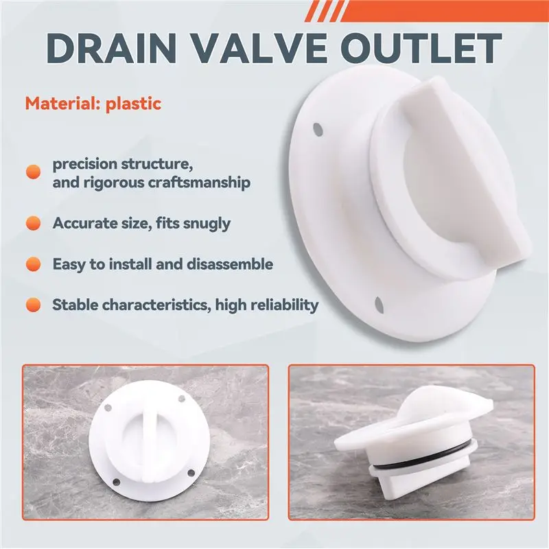 ASMA-New Water Valve Deck Drain Scupper Drain Valve Outlet For Marine Boat Raft Yacht