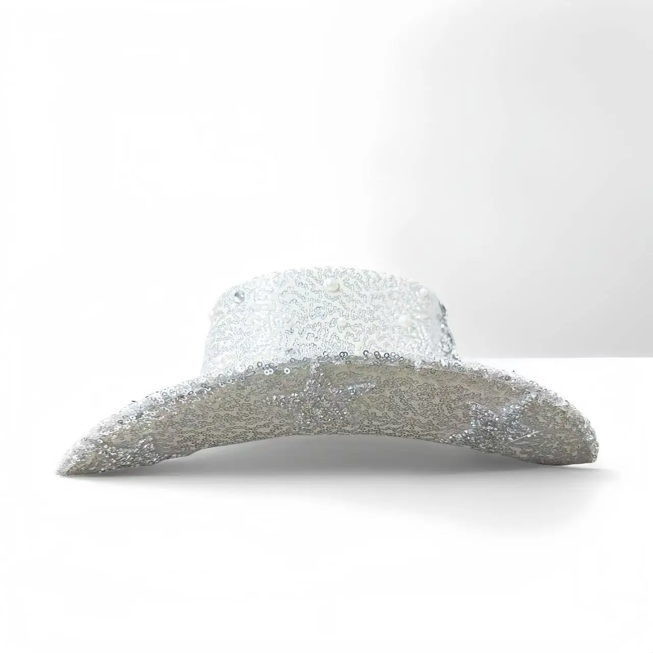 HongLuan Glitter Costume Cappello Adulto e Cappelli da Cowboy Strass per Donna, Cowboy Cosplay Accessori Femminili e Berretto da Cowgirl