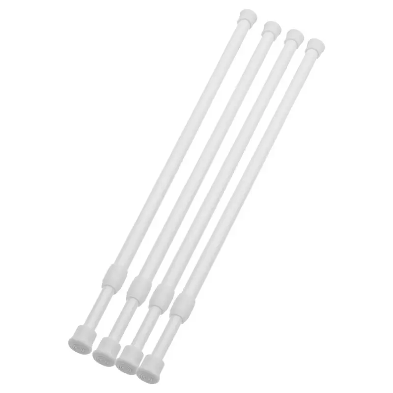 AT29-Small Window Security Bars 4Pcs Adjustable Spring Tension Extension Rods 40-70Cm Inside Windows Closet Hanging Clothes