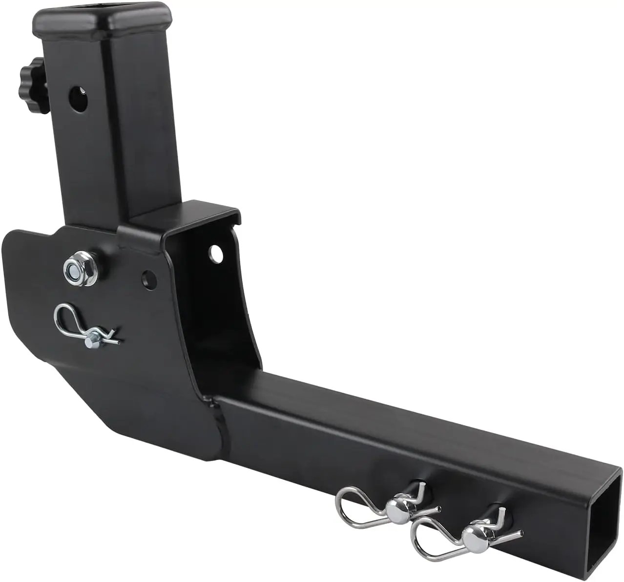 

Trailer Hitch Folding 2' Trailer Hitch 500LB Capacity Shank Mount Cargo Wheelchair Carrier Adapter