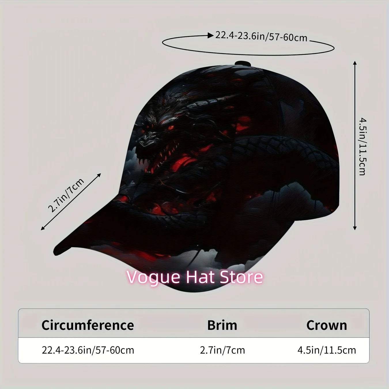 1pc Korean K-Drama Dragon Print Snapback Hat - Black & Red Korean Wave Iconic Dragon & Korean Text Design, Unisex Trucker Cap fo